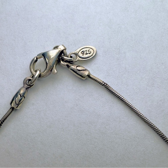 NWT Peyote Bird Sterling Silver 20” Necklace 925 Three Loops - Picture 3 of 6